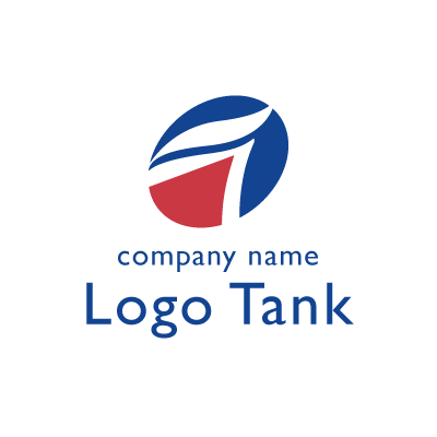 楕円形の中に葉っぱのような形を入れたロゴマーク ロゴタンク 企業 店舗ロゴ シンボルマーク格安作成販売