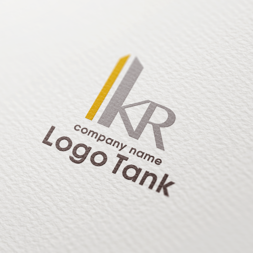 KRと建物のロゴ アルファベット / K / ビル / 建物 / シンプル / スマート / 建築 / 建設 / 不動産 / マンション /,ロゴタンク,ロゴ,ロゴマーク,作成,制作