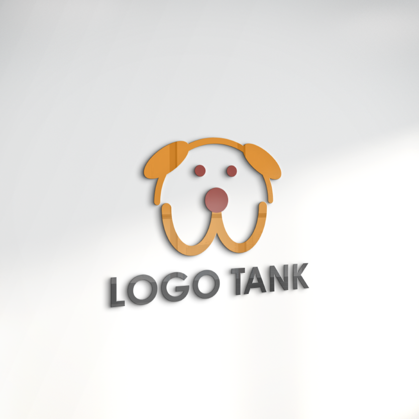 犬とWのロゴ 犬 / W / 動物 / シンプル / ポップ / クリニック / 病院 / ペット / ショップ / アプリ /,ロゴタンク,ロゴ,ロゴマーク,作成,制作