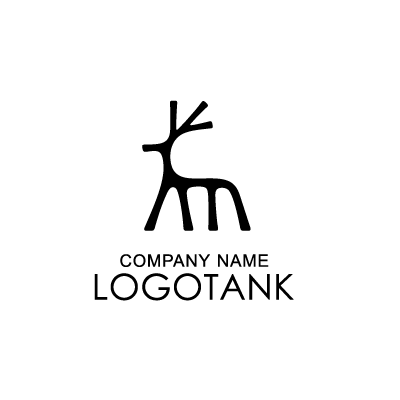 鹿のロゴ 動物 / ライン / クール / 登山 / 団体 /,ロゴタンク,ロゴ,ロゴマーク,作成,制作