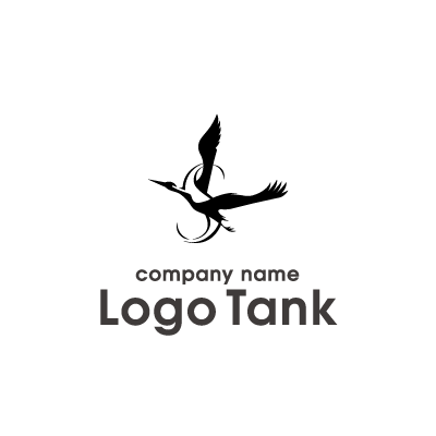 筆記体のＳと鳥を組み合わせたロゴ  