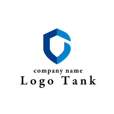 先進的で堅牢な「盾」「C」「G」モチーフのロゴ C / G / シンプル / フラットデザイン / 盾 / IT / ベンチャー /,ロゴタンク,ロゴ,ロゴマーク,作成,制作