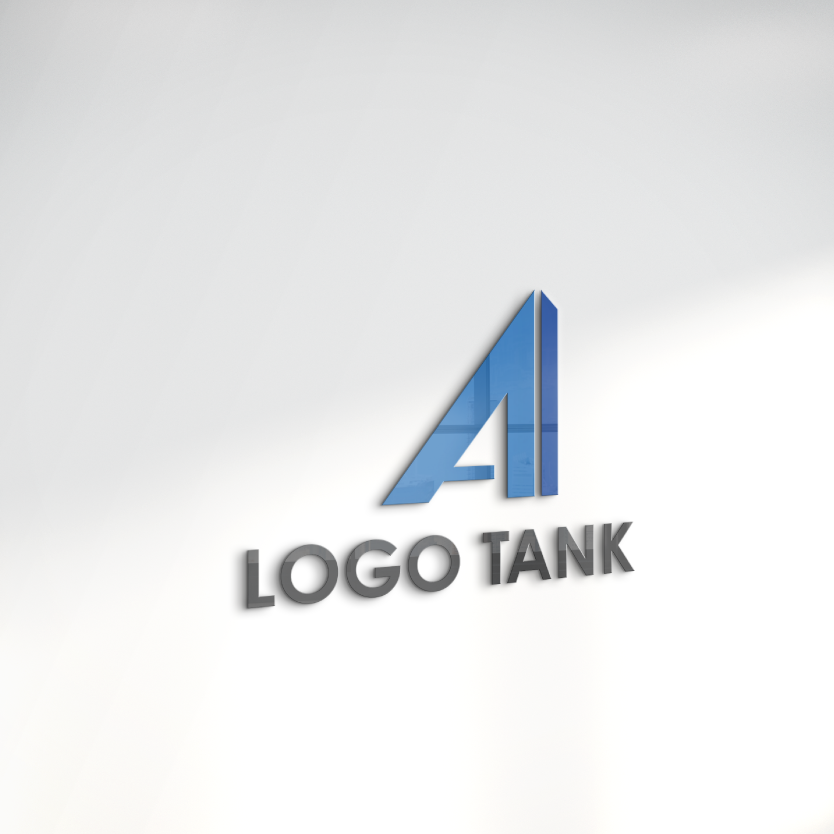 Aとビルのロゴ アルファベット / A / 青 / シンプル / クール / 建築 / 建設 / 不動産 /,ロゴタンク,ロゴ,ロゴマーク,作成,制作