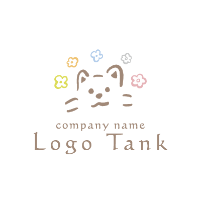手書きの子犬のロゴマーク 未設定,ロゴタンク,ロゴ,ロゴマーク,作成,制作