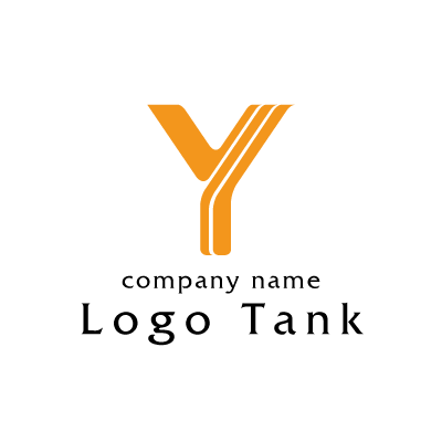 右上がりに羽ばたくイメージの「Y」ロゴ 発展 / 羽ばたく / 飛翔 / Y / 文字 / アルファベット / ワイ / ロゴ / 作成 / 制作 / 販売 /,ロゴタンク,ロゴ,ロゴマーク,作成,制作