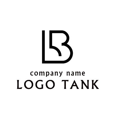 LBR(library)の頭文字ロゴ 頭文字 / 単色 / モノグラム / クール / L / B / R / シンプル /,ロゴタンク,ロゴ,ロゴマーク,作成,制作