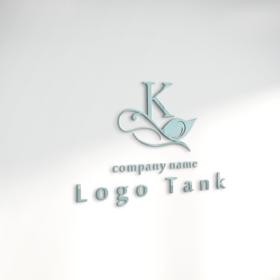 ロゴでカルプ看板を作成したイメージ | 「K」と、癒しやリラックスをイメージしたロゴマーク