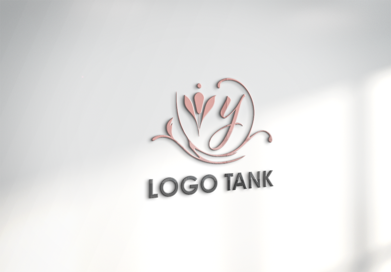 エレガントで上品なデザインロゴ Y / Y / アルファベット / イニシャル / フローラル / 花 / リーフ / 美しい / エレガント / 上品 / 上質 / ネイルサロン / エステサロン / サロン / 美容サロン / アイラッシュサロン / クリニック / ママ / 育児 / ベビー / ピンク / レディース / ショップロゴ /,ロゴタンク,ロゴ,ロゴマーク,作成,制作