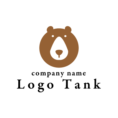 クマの顔のロゴ