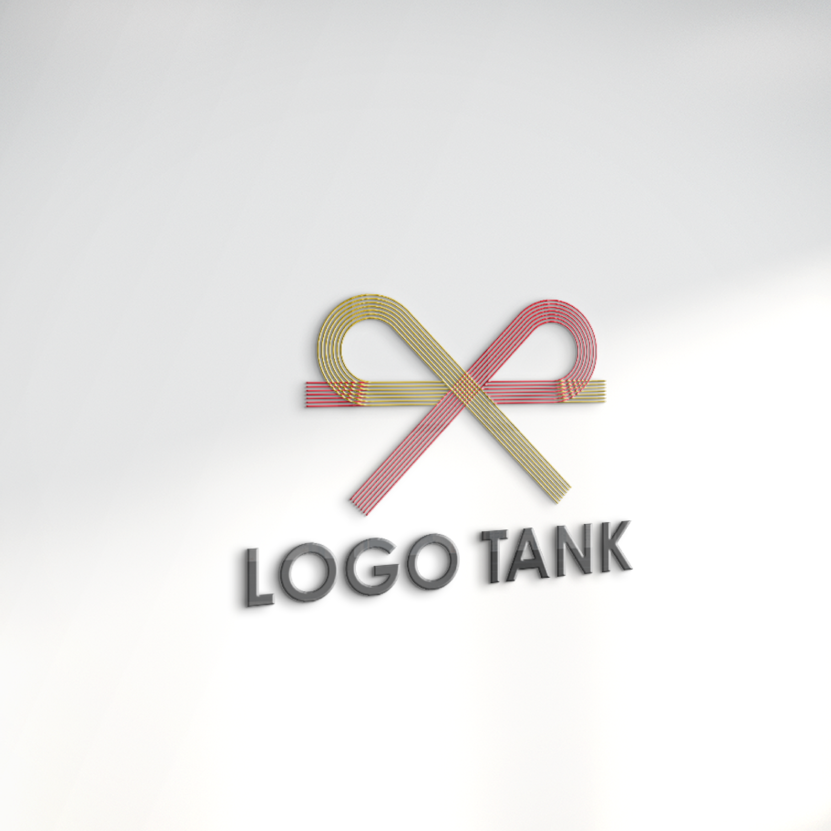ロゴで看板を作成したイメージ | 水引のロゴ