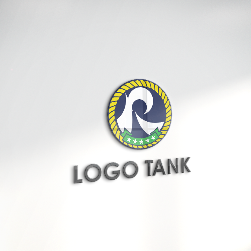 ロゴでカルプ看板を作成したイメージ | 「R」をモチーフにしたロゴマーク