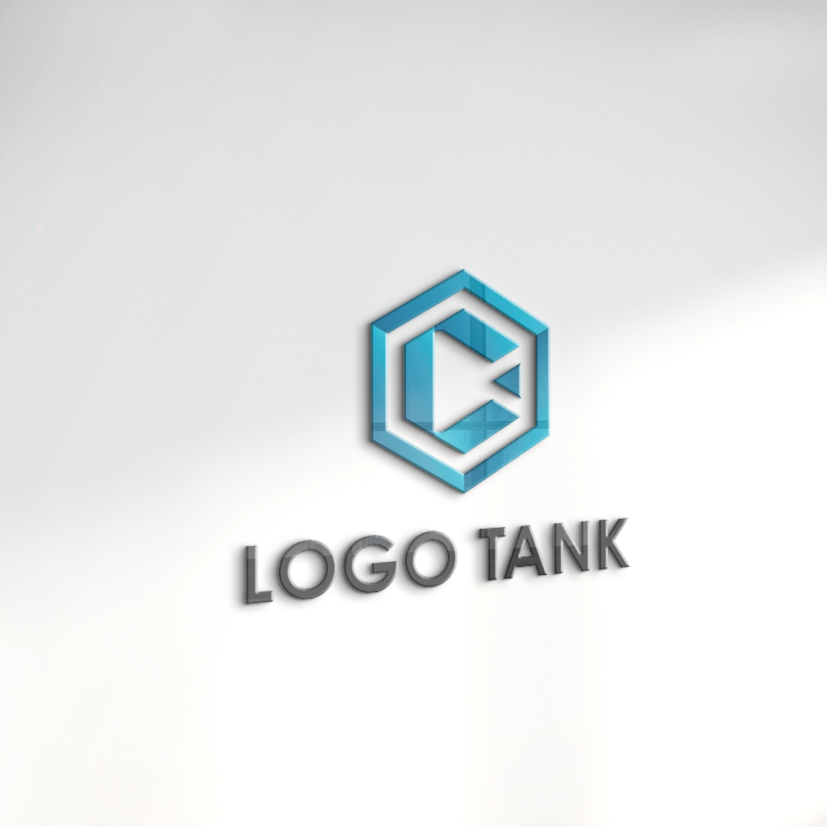 ロゴでカルプ看板を作成したイメージ | 「C」と「多角的・指針」をモチーフにしたロゴ