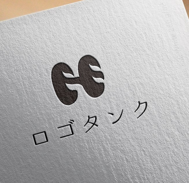ロゴを紙に印刷したイメージ | 「H」「パン」をモチーフにした、親しみやすさ感じるナチュラルなロゴです。