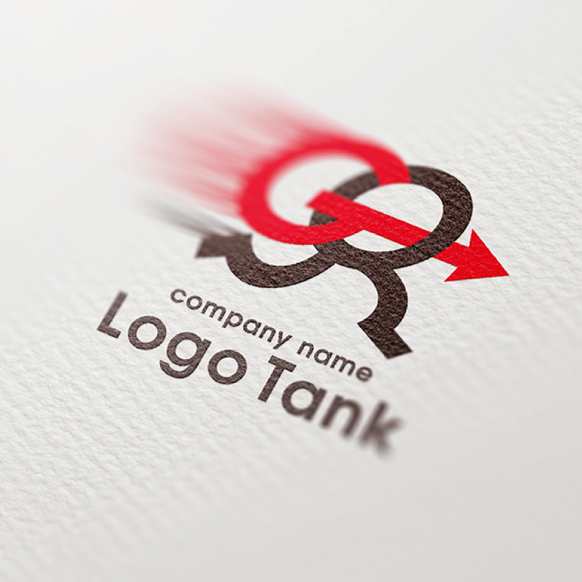 ロゴを紙に印刷したイメージ | GOをモチーフにしたロゴ