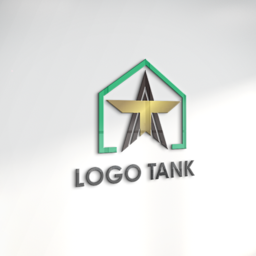 ロゴでカルプ看板を作成したイメージ | Tと星スターの組み合わせロゴ