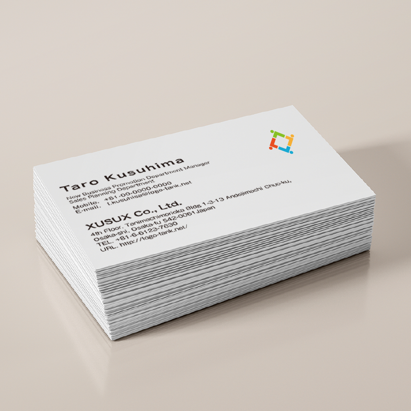 名刺・ショップカード 作成 | 人々の繋がりのロゴ