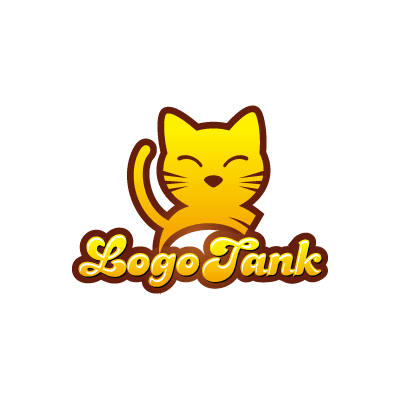 ペルシャ猫が伸びをしているイメージ ロゴデザインの無料リクエスト ロゴタンク