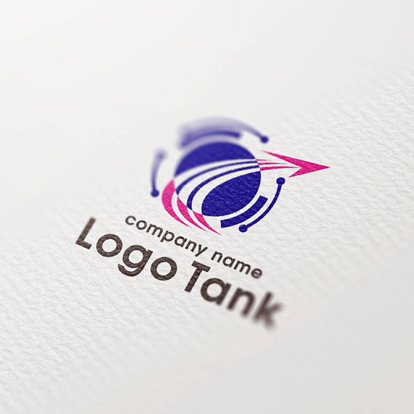 先進的なイメージ 円/先進的/システム/ネットワーク/未来/スピード/テクノロジー/クール/シンプル/青/IT/コンピューター/スクール/ /,ロゴタンク,ロゴ,ロゴマーク,作成,制作