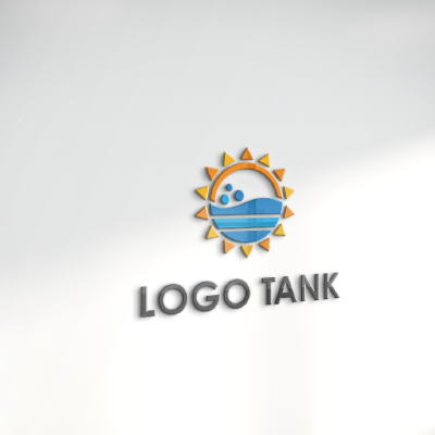 立体・カルプ看板 作成 | 太陽と海のロゴ