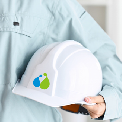 ヘルメット、ステッカー 作成 | 抽象化した人のロゴ