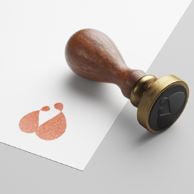 ゴム印・スタンプ作成 | 抽象化した人のロゴ