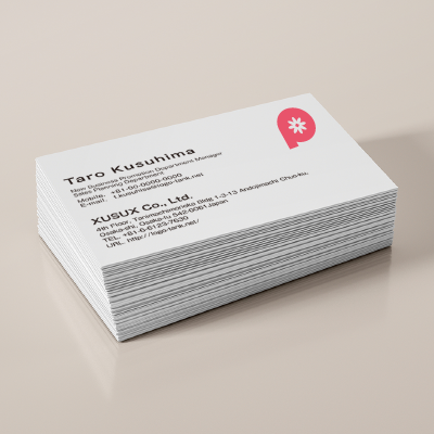 名刺・ショップカード 作成 | Pと花のロゴ