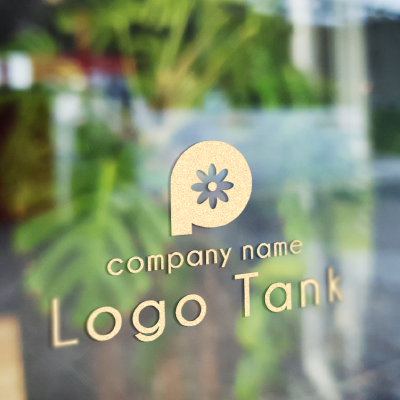 カッティングシート 作成 | Pと花のロゴ