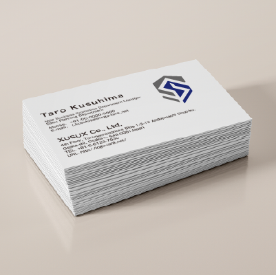 名刺・ショップカード作成 | Sの文字と盾をモチーフにしたロゴ