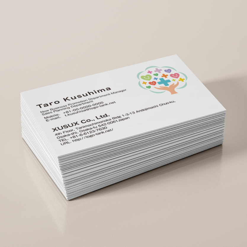 クリニックやケアをイメージ クリニック/十字架/病院/ハート/笑顔/ケア/施設/介護/看護/ナチュラル/樹/ /,ロゴタンク,ロゴ,ロゴマーク,作成,制作