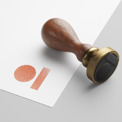 ゴム印・スタンプ作成 | シンプルな抽象ロゴ