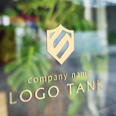 カッティングシート作成 | アルファベットのSと盾をモチーフにしたロゴ