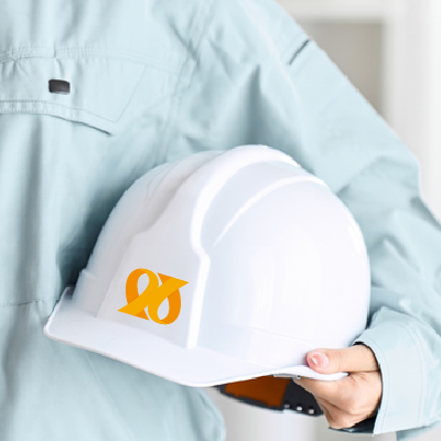 ヘルメット、ステッカー 作成 | 繋がりのロゴ