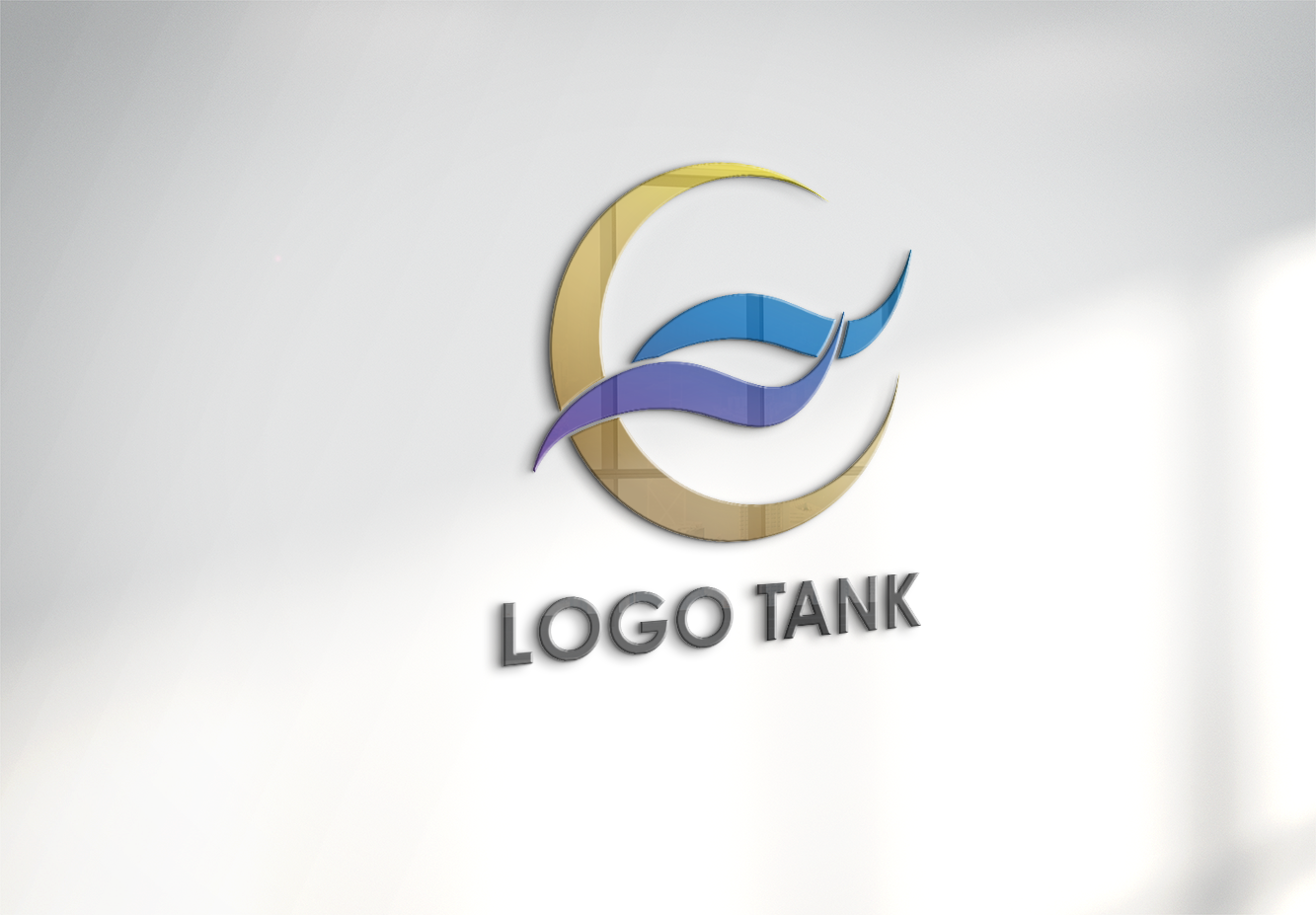 ロゴでカルプ看板を作成したイメージ | 月夜と浄化をイメージしたロゴマーク