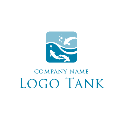 錦鯉ショップのロゴ ロゴデザインの無料リクエスト ロゴタンク