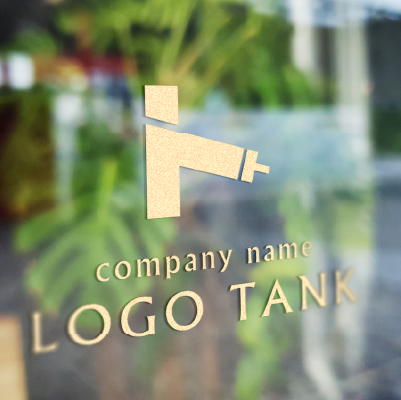 カッティングシート作成 | カタカナのトをペンキで描いたようなロゴ