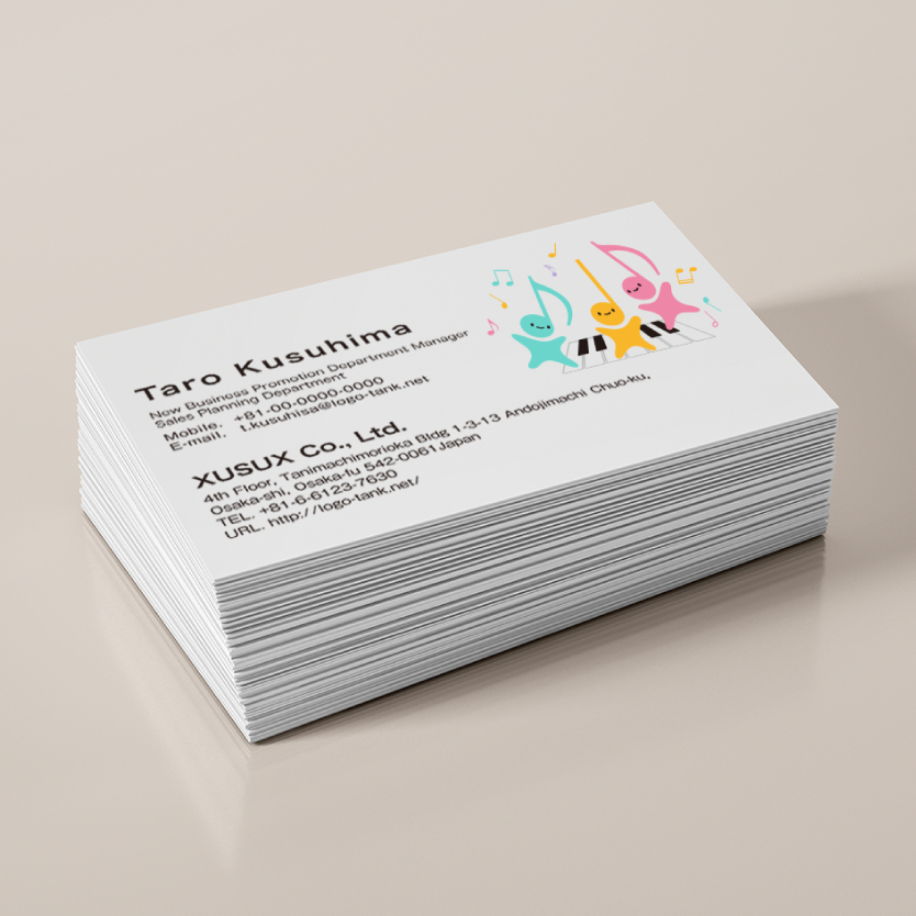 音符ちゃんのロゴ 音符/ピアノ/教室/スクール/キュート/親しみ/ポップ/鍵盤/リトミック/カラフル/ /,ロゴタンク,ロゴ,ロゴマーク,作成,制作