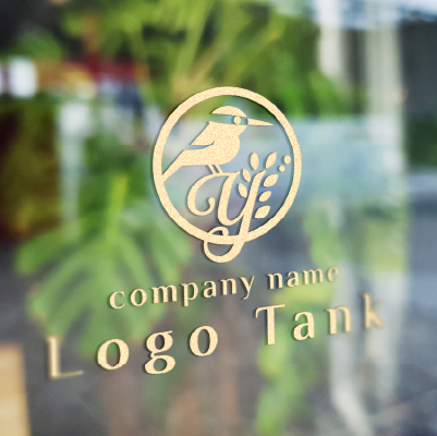 カッティングシート作成 | カワセミとアルファベットのYをイメージしたロゴ