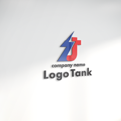 カッティングシート 作成 | Tと電気を組み合わせたロゴ