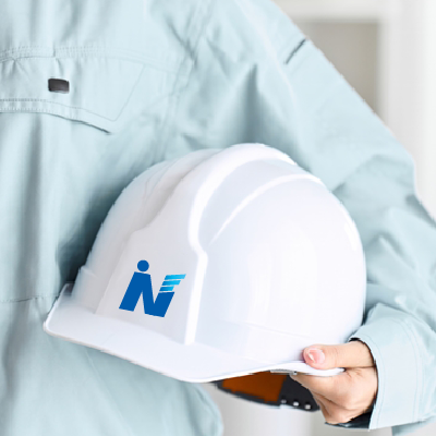 ヘルメット、ステッカー 作成 | Nと成長のロゴ