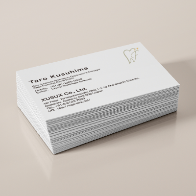 名刺・ショップカード 作成 | Fと歯のロゴ