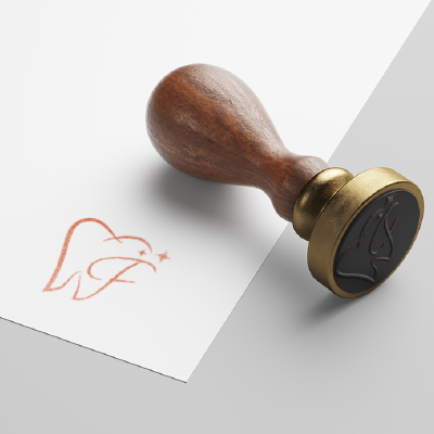 ゴム印・スタンプ作成 | Fと歯のロゴ