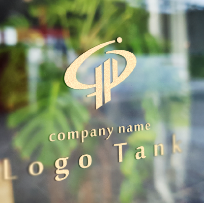 カッティングシート作成 | 建物とアルファベットをモチーフにしたロゴ