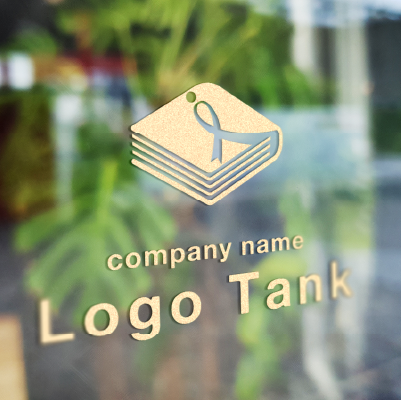 カッティングシート作成 | 本とアルファベットのiがしおりをイメージしたロゴ