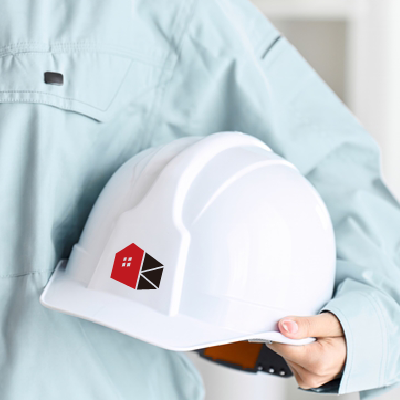 ヘルメット、ステッカー 作成 | 家とKのロゴ