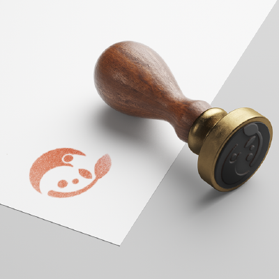 ゴム印・スタンプ作成 | 人と植物のロゴ