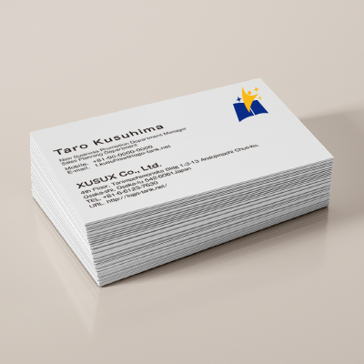 名刺・ショップカード 作成 | 本から人のロゴ