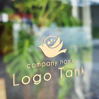 カッティングシート 作成 | 幸せの青い鳥のロゴ