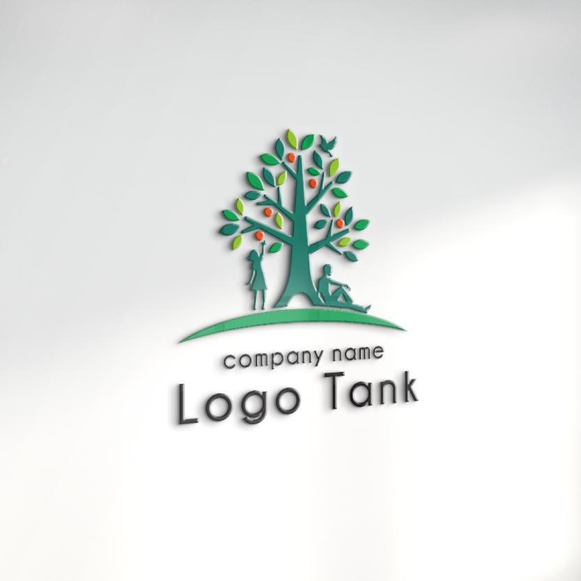 大樹がモチーフの温かい雰囲気のロゴ 植物 / リーフ / 葉 / 葉っぱ / leaf / tree / Hope / グリーン / 緑 / 福祉 / 教育 / 介護 / 医療 / ナチュラル / 自然 / 環境 /,ロゴタンク,ロゴ,ロゴマーク,作成,制作
