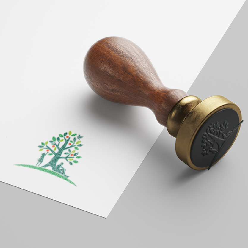 大樹がモチーフの温かい雰囲気のロゴ 植物 / リーフ / 葉 / 葉っぱ / leaf / tree / Hope / グリーン / 緑 / 福祉 / 教育 / 介護 / 医療 / ナチュラル / 自然 / 環境 /,ロゴタンク,ロゴ,ロゴマーク,作成,制作