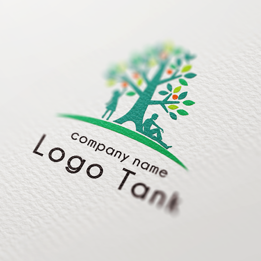 大樹がモチーフの温かい雰囲気のロゴ 植物 / リーフ / 葉 / 葉っぱ / leaf / tree / Hope / グリーン / 緑 / 福祉 / 教育 / 介護 / 医療 / ナチュラル / 自然 / 環境 /,ロゴタンク,ロゴ,ロゴマーク,作成,制作